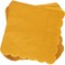 100 Pack Mustard Yellow Paper Napkins - Scalloped Cocktail Napkins, Disposable for Wedding, Birthday Party (5x5 In)